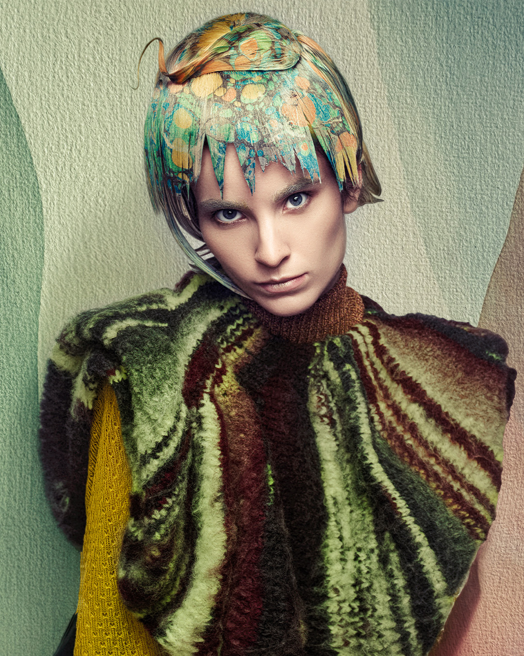 Creative Colour Hair with Choppy Fringe - Ivonne Martens Opdam - Marble Collection